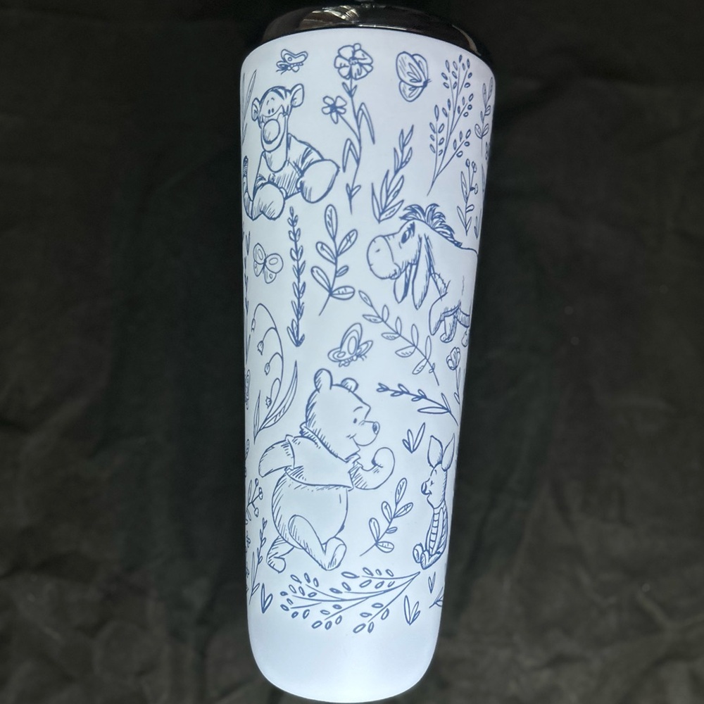 Disney Parks Winnie the Pooh Starbucks drink tumbler with straw - Picture 3 of 12